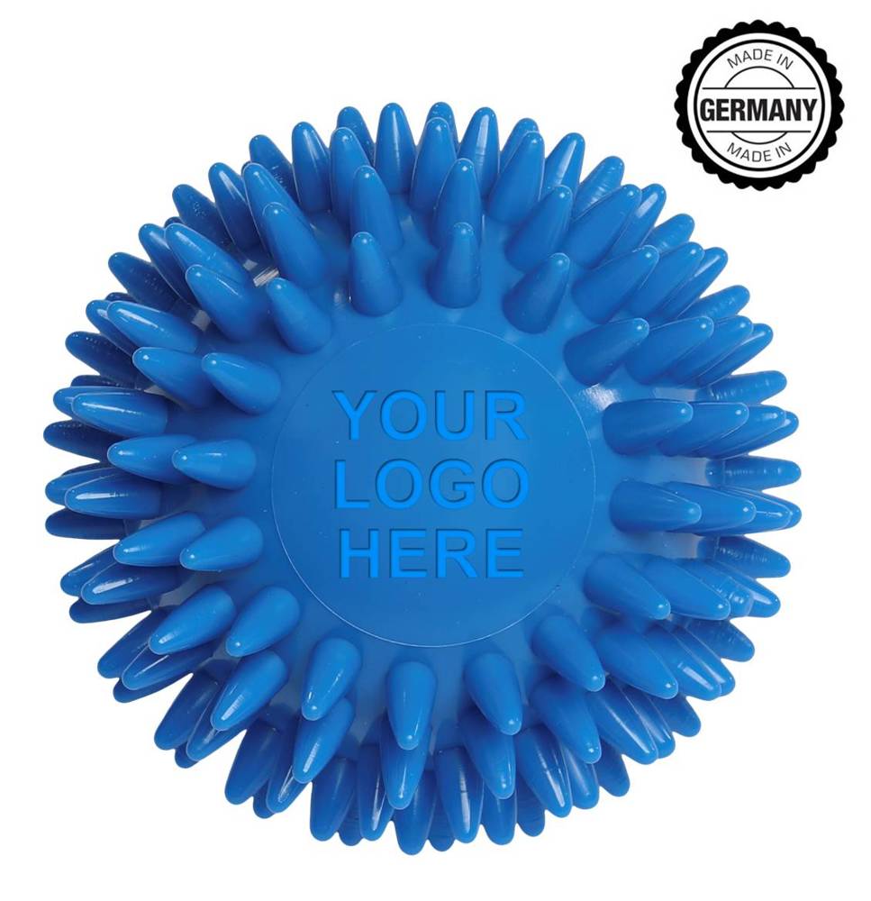 Massagebal / Egelbal, rond reliëfveld - Blauw